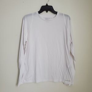 Columbia Titanium Omni-shade White Thermal Long Sleeve Undershirt Size L